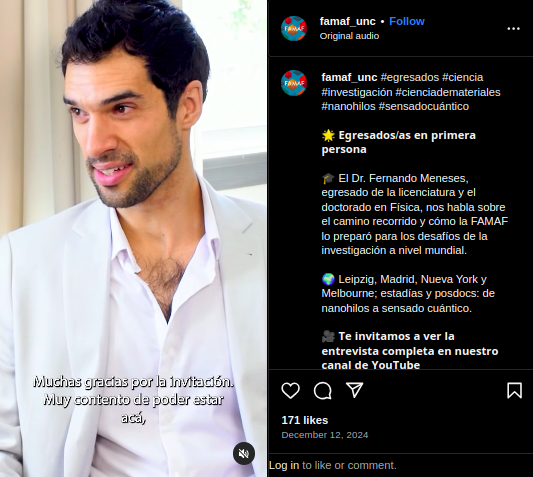 Media: FAMAF interview